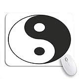Gaming mouse pad ying yin yang für symbol yinyang balance karma zeichen rutschfeste gummi backing computer mousepad für notebooks maus matten