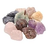 Wassersteine „Chakra“ Mischung | Edelsteinwasser Set | 100% naturbelassene Rohsteine | 7 beliebten Chakra Heilsteinen | Lebensquelle Plus