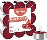 bolsius True Scents Tea Lights, Wachs, Granatapfel, 4 Stunden, 18