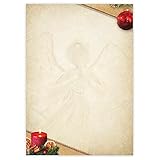 Briefpapier Engel, 50 Blatt, 90g/m², DIN A4, WB642, Weihnachten, Motivpapier, Weihnachtsgrüße, Geschäftspost