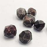 QJZM Natürlicher Kristall Roter Granat Roher Rohstein Edelstein Mineralstein Gestein Kies Probe Probe-2pcs_1-1.5cm