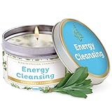Magnificent 101 Manifestation Candle White & Scent, Smudge Candle für die energetische Reinigung des Hauses, verbannt negative Energie I Reinigung und Chakra-Heilung (Salbeiblatt, 6 oz)