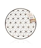 Landkaufhaus Mayer® Blume des Lebens Wanddeko Gold 57 cm – filigran & stabil aus Metall – spirituelle Deko rund für Wohnzimmer, Yoga, Meditation & Schlafzimmer – mit Aufhängung