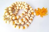 AYUSHYA HEALTH Tulsi Wood Jaap Mala 108 Perlen für Jaap | Fingerzähler für Pooja Meditationsgebet (1 Stück)