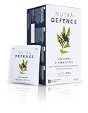Nutra Tea NUTRADEFENCE, Immun- & Erkältungstee, Hustentee zur Unterstützung des Immunsystems und der Atemwege, 60 wiederverwendbare Teebeutel, Kräutertee mit Eukalyptus & Ingwer