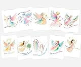 Affirmationskarten für Kinder - Schulkinder. Name personalisierbar- 10 einzigartig positve Affirmationskarten – Mit Engeln - Achtsamkeitskarten für Mädchen & Jungen - Trau Dich, Hab keine Angst