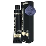 FemMas Haarfarbe Metallic Blau I Creme Haarfarbe mit Arganöl, Keratin & Ceramiden I Als dauerhafte Haarfärbung oder Tönung für strahlende, haltbare Farbergebnisse I 100 ml