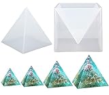 Chougui Große Pyramidenform, 15 cm, Silikon-Harz, Harz-Gießform, klare Epoxidharz-Formen für DIY Orgonit-Pyramide, Schmuckherstellung, Handwerk, Heimdekoration oder Geschenk
