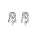 Indischer Traumfänger-Ohrstecker für Frauen, Boho-Modeschmuck.