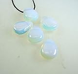 Panotophia OPALITE Opalit OPELGLAS EDELSTEIN Trommelstein Anhänger gebohrt mit Band I Glücksbringer I Energiearbeit | Meditation I Lucky Stone I Glückssteine | Mineralien | Dekosteine I