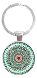 KREATIONS Schlüsselanhänger Mandala 25mm Glas Cabochon