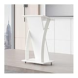 Hochwertiges Rednerpult aus Massivholz – Hoher, freistehender Präsentationsständer für Klassenzimmer, Büros, Konferenzräume und Auditorien – Elegantes graues Design für professionelle Präsen