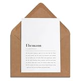 Ehemann Karte mit Umschlag – Ehemann Definition