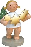 Grunhainichen Star Catcher Engel aus Holz, handbemalt