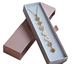 Baldur Jewelry - Handmade Vergoldete Sieben-Chakra-Halskette für Frauen mit Kette, spiritueller Yoga-Achtsamkeitsschmuck in einer Geschenkbox Charm Necklace Jewelry Gifts Gold Plated