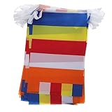 HOLIDYOYO buddhistische Flagge Flaggen hängende Bannerdekoration klein Tapisserie buddhistische gebetsfahnen Buddhismus-Dekoration Bannerdekor für Buddha hängende Fahne Polyester Colorful
