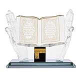 Hztyyier 4.09inch Muslim Kristall Sammlerfiguren für Home Desktop Decor Islamische Gebäude Handwerk Souvenirs Auto Decor