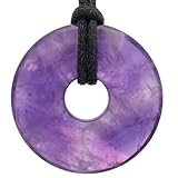 Lebensquelle Plus Amethyst Donut | Ø 30 mm Edelstein Anhänger