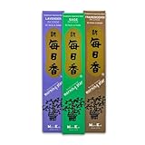 Auswahlset Morning Star - 3 Sorten je 50 Sticks | Japanische Räucherstäbchen (traditionell) | Lavendel, Salbei, Weihrauch