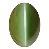 INDIA MADE 11,25 Ratti / 10,52 Karat Katzenaugen-Stein, original, zertifizierter natürlicher Lehsunia-Ketu-Edelstein, 22140, Silberfarben, Kreierter Saphir