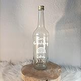 Flaschen personalisiert - Flaschenpost - personalisierbar- transparent - aus Glas