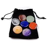 WANGCL 7-teiliges Chakra-Stein-Set, poliert, unregelmäßige Steine, Chakra-Kristalle, Heilkristalle für Reiki-Meditation, Yoga