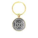 Schlüsselanhänger Glas - Isis, golden