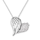 Engelsrufer Damen Kette mit Liebe Zirkonia 925 Sterlingsilber Rhodium ERN-WITHLOVE-02-ZI