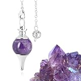 Pendel zum Wahrsagen der Radiästhesie aus Amethyst,Wahrsagerische Pendel aus Amethyst,Radiästhesie Pendel,Wahrsagerische Pendel,Pendel zum Wahrsagen der Radiästhesie