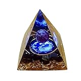 VMSTKWW Orgon-Pyramide, Mondstein, Ogan-Kristall, Tai-Chi-Orgonit-Pyramide, Natur, Reiki-Chakra, zerkleinerter Stein, Baum des Lebens, Kristall, Heilung, Chakra-Pyramide, Geschenk für Freunde