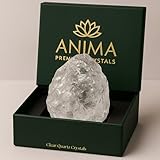 Anima Bergkristall – Groß 4–5 cm Naturbelassener Rauer Klarer Quarz stein für Klarheit, Energie & Verstärkung – Ethisch Gewonnen, Präsentiert in Eleganter Geschenkbox