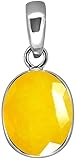 Tongari 5,25 Ratti/4,20 Karat AAA-zertifizierter natürlicher gelber loser Edelstein Saphir-Anhänger/Medaillon