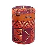 Nobunto Kerzen - Bongazi - Fair Trade Kunstkerze aus Südafrika - Handbemalte Geschenkkerze - Afrikanische Kerzensets - Bunte Stabkerzen - Weihnachten - Ostern (Einzelkerzen 5x7cm)