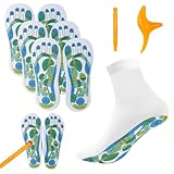 Dzmuero Fußreflexzonen socken, 3 Paar Reflexology socks, Akupressur socken, Mit Massage-Tools, elastische Fuß Akupunktur-Massage-Socken, unblockieren den Körper, Fördern die Blutzirkulation (38-42)