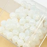 JJZXD Einfaches Backlack-Schmuckzubehör, DIY-Schnurmaterial, 10 mm glasierte Perlen, lose Chalcedon-Perlen (Color : C, Size : 10mm)
