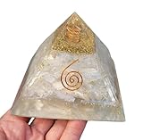Harmoniekraft Orgonit Pyramide XL groß grüner Aventurin, Lapis Lazuli, Amethyst, Selenite, roter Jasper, schwarzer Turmalin, 90-95mm Agate 390-415gm Natürliche Edelsteine