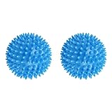 Jialouboo 2X Stachelig Massage, Harter Stress 7,5 cm Fuer Fitness Sport Uebungen (Blau)