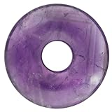 Lebensquelle Plus Amethyst Donut | Ø 30 mm Edelstein Anhänger