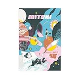 NTRECS Poster auf Leinwand, Motiv: Sänger Mitski, Schlafzimmer-Dekor, Sportlandschaft, Büro, Raumdekoration, Geschenk, ungerahmt, 20 x 30 cm