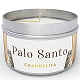 Chandelita Palo Santo Duftkerze, Aromatherapie, für Luftreinigung und spirituelle Heilung und Reinigung, mit Palo Santo und Sojawachs für Entspannung, Meditation und Chakra-Heilung