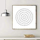 AdoDecor Bilder Wohnzimmer, Bild auf Leinwand, Minimalistisches Poster mit 99 Namen Allahs Wandbilder Schlafzimmer, Islamischer arabischer Kalligraphiedruck Badezimmer Boho Deko(Gerahmt)