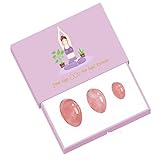 Yoni-Ei-Set, ungebohrt, Yoni-Ei, Rosenquarz, Kegel-Jade-Eier, Damen-Übungsgerät, Kristall-Yoni-Massageball