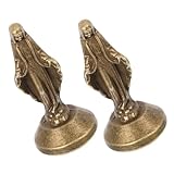TOPBATHY 2stücke Kleine Marienstatuen Aus Messing Katholische Figur Der Jungfrau Tragbare Miniatur-skulptur Für Altar Oder Sammlung Zeitloses Für Oder