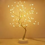 LED Baum Lichter, LED Lichterbaum, Baum Licht Warmweiß Verstellbare Äste, 108 LED Baum Lampe Dekobaum Belichtet Baumbeleuchtung Innen Deko,USB/Batteriebetrieben