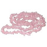 Lebensquelle Plus Splitterkette | Endlos ohne Verschluss | 80-90 cm lang | Edelstein Splitter Kette (Rosenquarz)