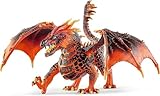 schleich ELDRADOR CREATURES | Lavadrache 70138 | ELDRADOR schleich Monster Spielfigur mit beweglichem Unterkiefer und Flügeln | tolles Geschenk für Mädchen und Jungen | ab 7 Jahren | 20 x 14 x 15 cm
