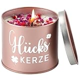 PRSTENLY Geschenke für Frauen Geburtstag Frau-Glückskerze-9OZ Duftkerzen Hochzeit Dankeschön Abschiedsgeschenk Erzieherin Lehrerin Kollegen, Geschenk für Freundin Mama Oma Geburtstag Weihnachten
