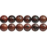 SKYBEADS Perlen Armbänder Selber Machen 8mm Natürliche Mahagoni Obsidian Edelstein 38cm Strang Approx 46 Stück