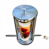 Grablaterne mit optionaler Gravur inkl. 7-Tage-Kerze – Wetterfeste Edelstahl Grablampe, Grablicht mit Erdspieß, Grabschmuck Outdoor