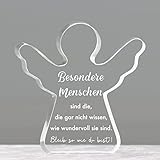 COLOFALLA Schutzengel Figur Mutmacher Geschenk Glücksbringer Silvester Besondere Menschen Engel Abschiedsgeschenk Geschenke für Beste Freundin Kollegen Geburtstagsgeschenk Frau